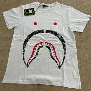Bape shark white t-shirt White Size XL